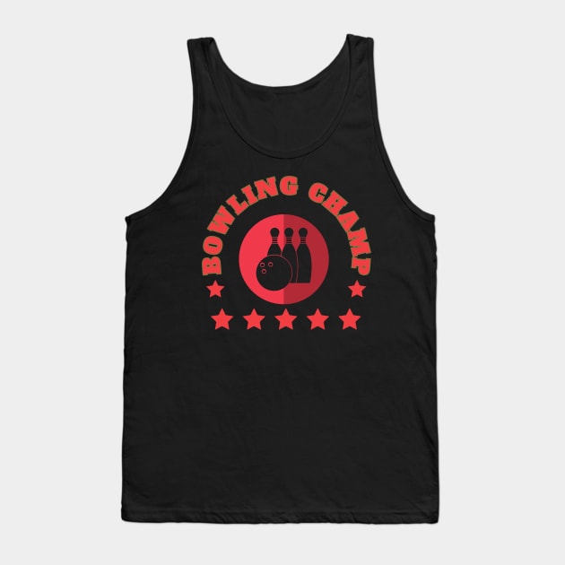 Bowling Champ Tank Top by Southern Borealis